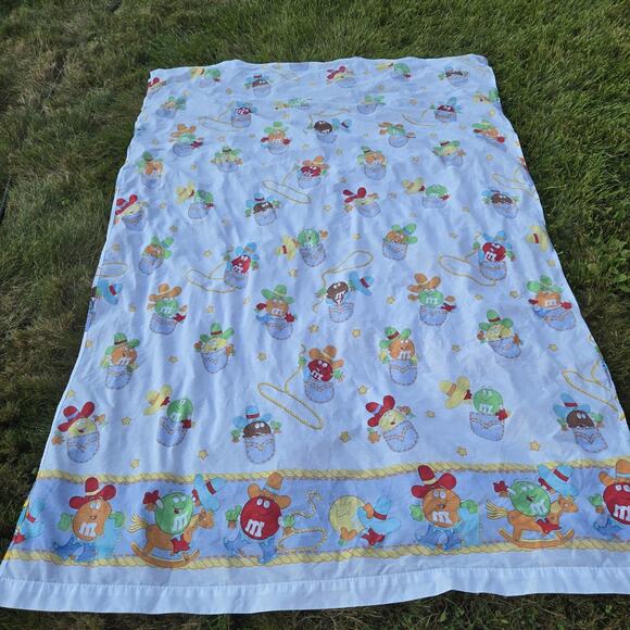 Vintage M&Ms Candy Twin Sheet By Cannon - Picture 8 of 13